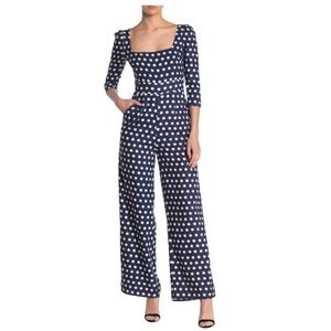 Alexia Admor | Square Neck Polka Dot
Jumpsuit Navy, Size 14, NWT